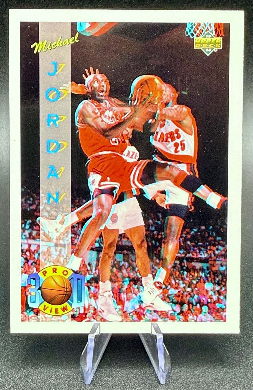 Michael Jordan #23 1993-94 Upper Deck Pro View 3-D Basketball Card Chicago Bulls